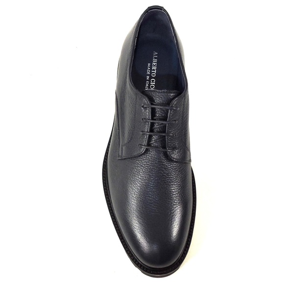 ALBERTO CICCIOLI ?? MEN\'S NAVY BLUE SOFT LEATHER COMFORT OXFORD SHOES main image 4